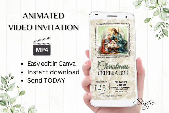 Animated Christmas Invitation: Instant Holiday Magic