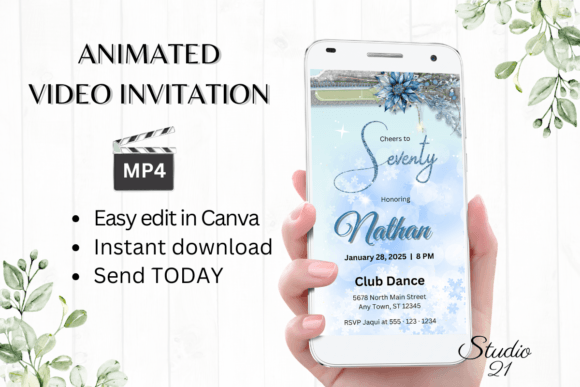 Celebrate in Style: The 70 Birthday Invitation Template