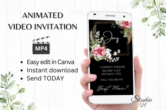 Christmas Best Man Proposal: A Festive Digital Invitation