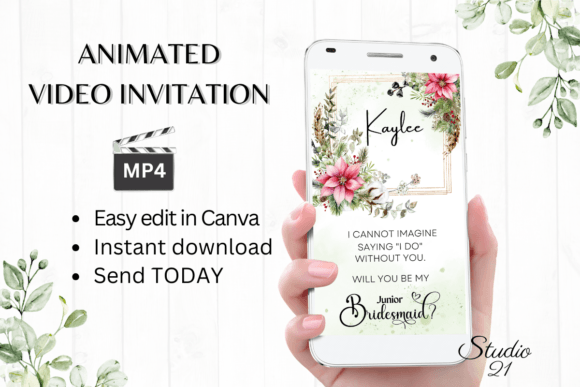 Christmas Junior Bridesmaid W3192JM: A Festive Script for Invitations