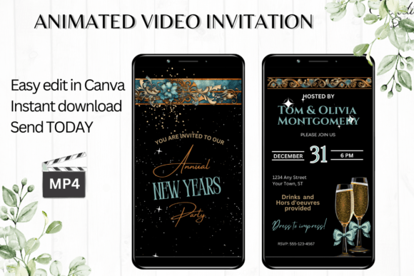 Digital New Years Eve Party Invite: A Modern Take on Celebration