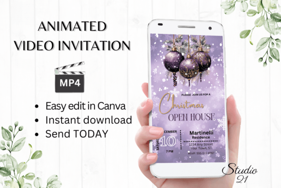 Effortless Holiday Hosting: The Christmas Open House Party Invite