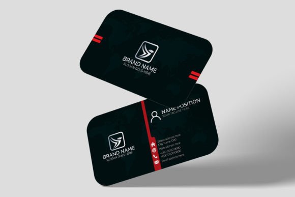 Modern Dark Business Card Template: A Premium Branding Asset