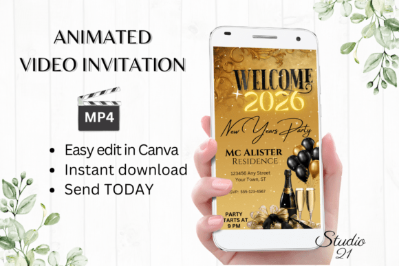 Ring in the New Year with a Digital Animated Invitation